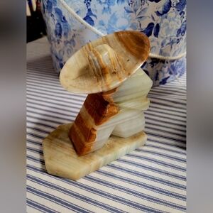 Vintage Mexican Onyx Book End
